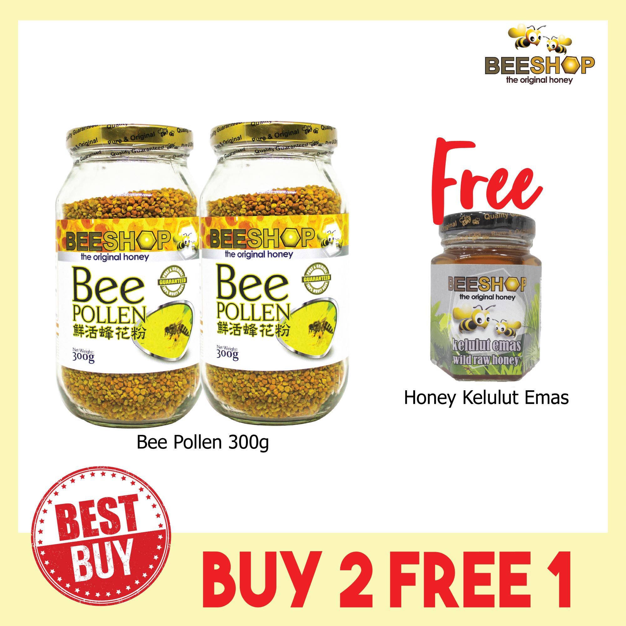Bee Pollen (300g) Buy 2 FREE 1